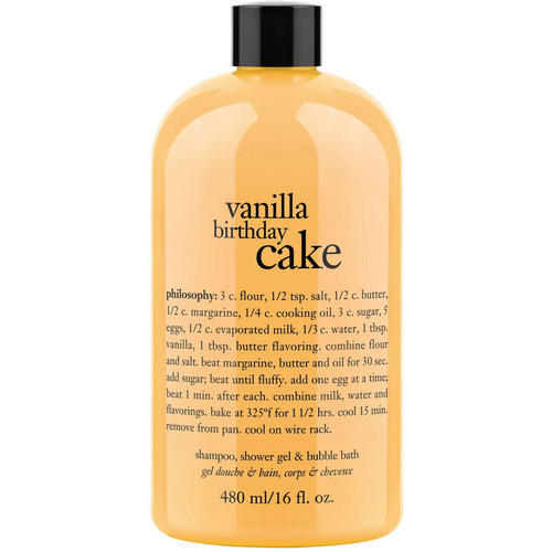 Philosophy Vanilla Birthday Cake Shampoo Bath And Shower Gel 480ml