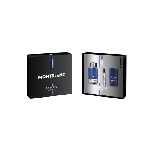 Mont Blanc Explorer Ultra Blue EDP 100ml 3 Piece Gift Set