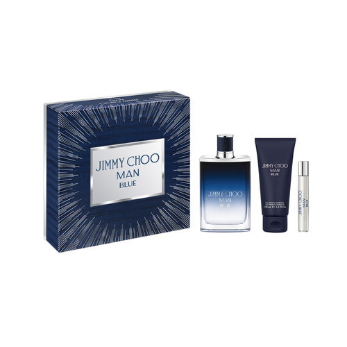 Jimmy Choo Man Blue EDT 100ml 3 Piece Gift Set