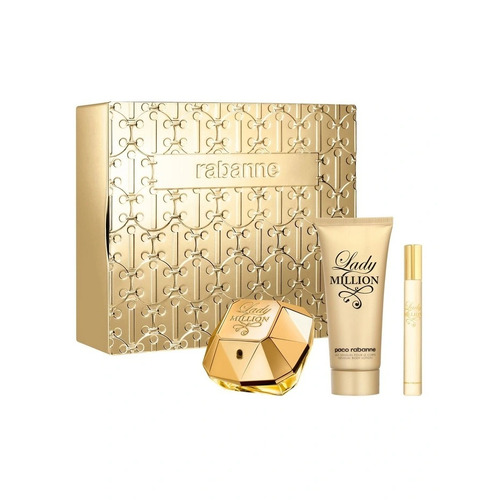 Paco Rabanne Lady Million EDP 80ml 3 Piece Gift Set