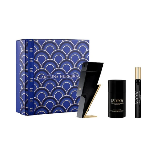Carolina Herrera Bad Boy EDT 100ml 3 Piece Gift Set