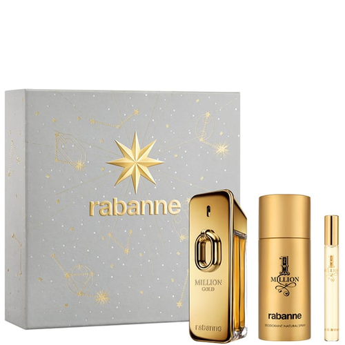 Rabanne 1 Million Gold EDP Intense 100ml 3 Piece Gift Set
