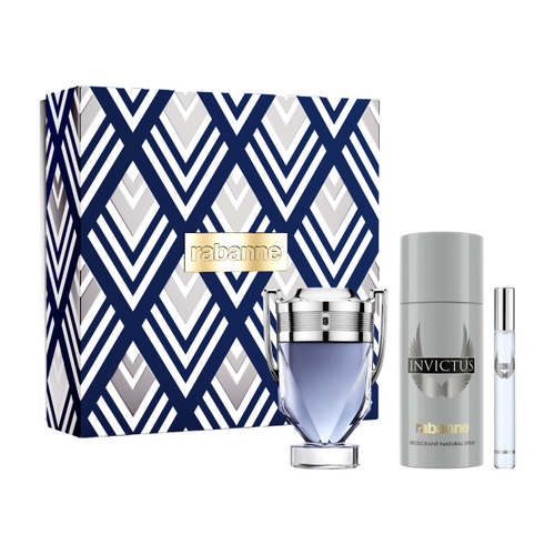 Rabanne Invictus EDT 100ml 3 Piece Gift Set