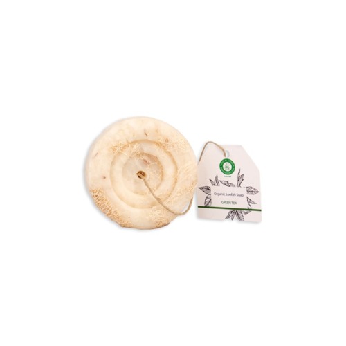 Khan Al Saboun Herbal Soap With Loofah Green Tea 70g