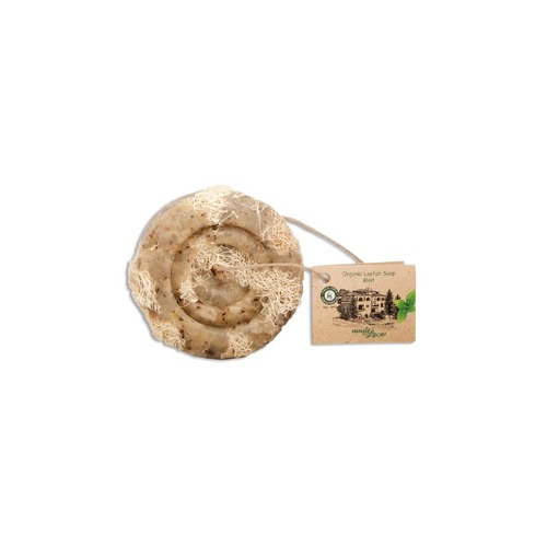 Khan Al Saboun Herbal Soap With Loofah Wild Mint 70g