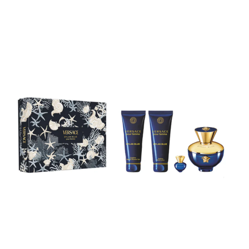 Versace Dylan Blue Pour Femme EDP 100ml 4 Piece Gift Set
