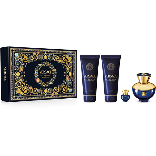 Versace Dylan Blue Pour Femme EDP 100ml 4 Piece Gift Set