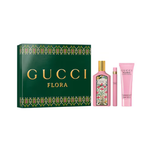 Gucci Flora  Gorgeous Gardenia EDP 100ml 3 Piece Gift Set