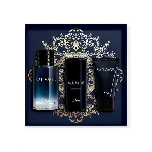 Dior Sauvage EDT 100ml Refillable 3 Piece Gift Set 