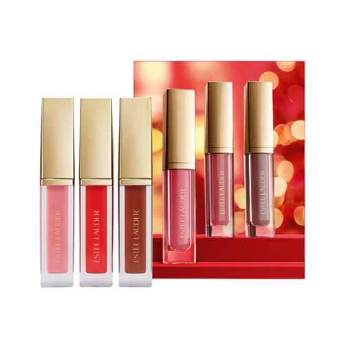 Estee Lauder Suite Kisses Glossy Pout Mini Lip Oil 3 Piece Gift Set