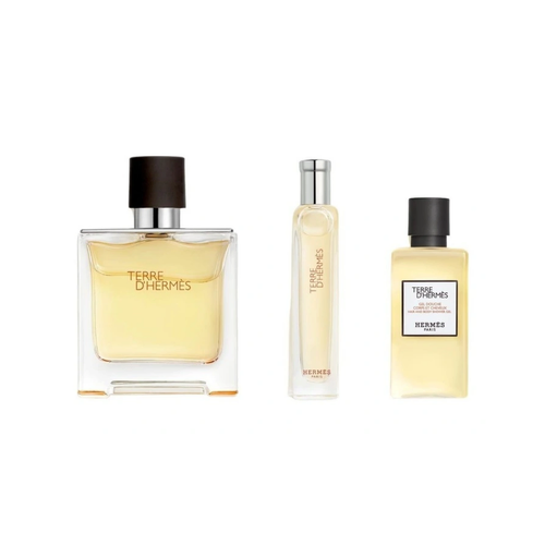 Terre d'Hermes Parfum 75ml 3 Piece Gift Set  