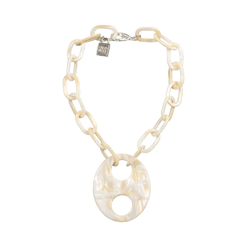 Paris Mode Haricot Une V Choker White Alba