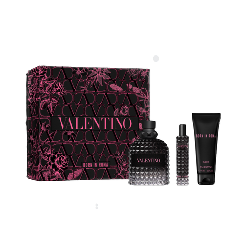 Valentino Born In Roma Uomo EDT 100ml 3 Piece Gift Set