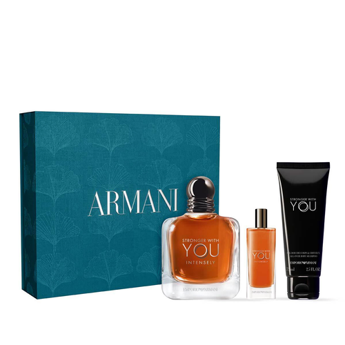 Emporio Armani Stronger With You Intensely EDP 100ml 3 Piece Gift Set