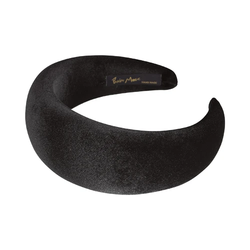 Paris Mode Velvet 6 Cm Padded Headband Black