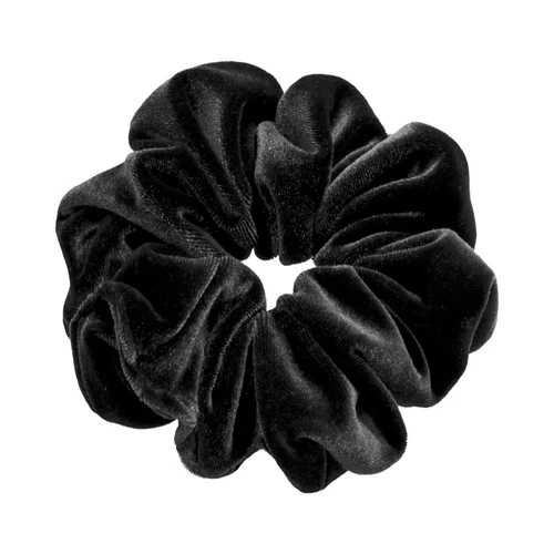 Paris Mode Velvet Medium Scrunchie Black