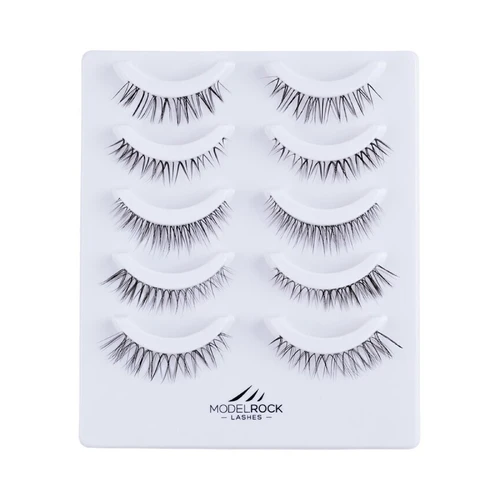 MODELROCK Lashes NANO LITE NAKED NATURALS "DAINTY BRIDAL" Collection - 5 Pair Set