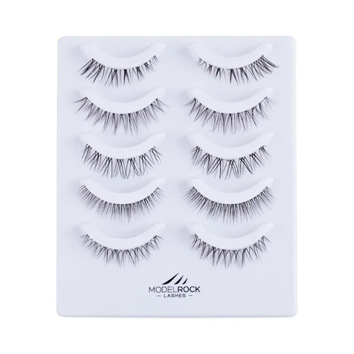 MODELROCK Lashes NANO - LITE NAKED NATURALS "PETITE WISPIES" Collection - 5 Pair Set