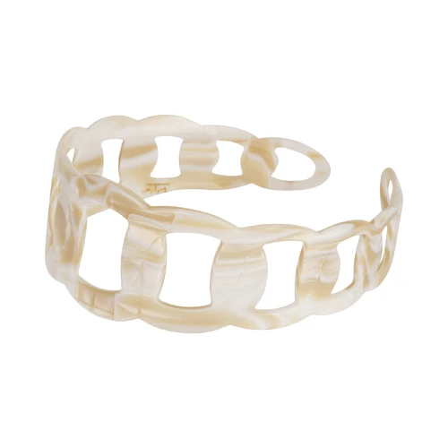 Paris Mode Chain Large Alice Band White Alba