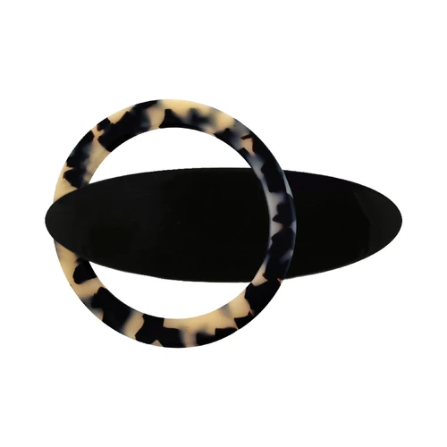 Paris Mode Moon Hair Clip Light Tortoiseshell