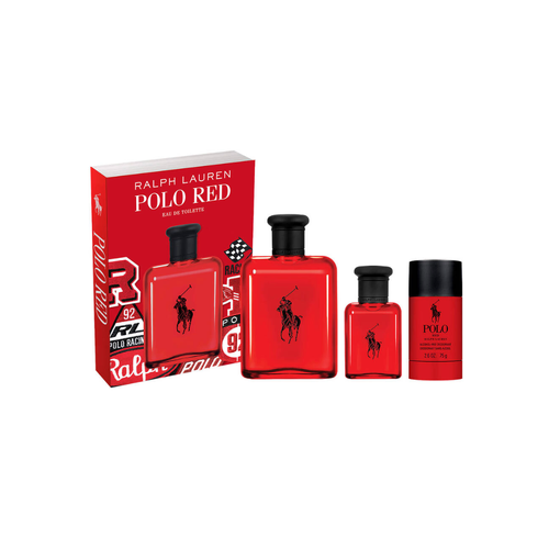 Ralph Lauren Red EDT 125ml 3 Piece Gift Set 