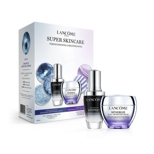 Lancome Renergie HPN 300-peptide Cream 50ml & Advanced Genifique Serum 30ml Super Skincare 2 Piece Set