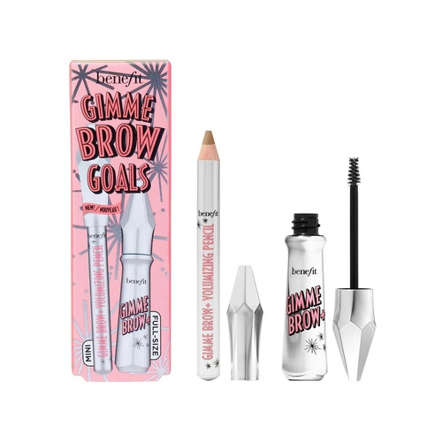 Benefit Cosmetics Gimme Brow Goals Volumizing Brow Gel Set 2 Warm Golden Blonde