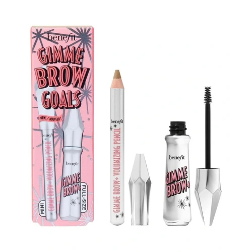 Benefit Cosmetics Gimme Brow Goals Volumizing Brow Gel Set 2 Warm Golden Blonde