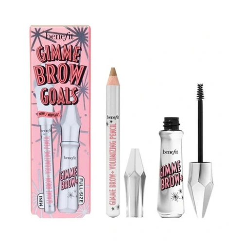 Benefit Cosmetics Gimme Brow Goals Volumizing Brow Gel Set 4 Warm Deep Brown