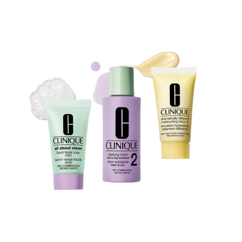 Clinique Healthy Skin Routine Mini 3 Piece Set: Dry to Combination Skin Type 2