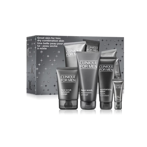 Clinique Great Skin for Him: Clinique For Men 4 Piece Set For Dry Combination Skin
