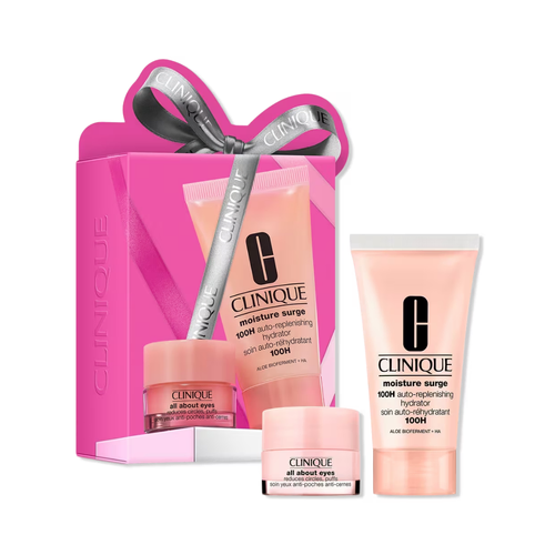 Clinique Moisture Surge Grab & Go: Bright Eyes, Glowing Skin 2 Piece Set